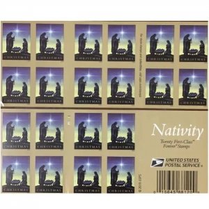 2016 Nativity  Forever Stamps 5 books of 20PCS, total 100pcs