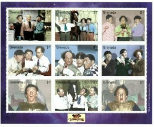 Grenada 2000 - The 3 Stooges - Sheet Of 9 Stamps - Scott #3156 - MNH