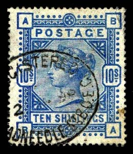 1884 Great Britain #109a QV Watermark 31  - Used - F/VF - CV$8,500.00 (ESP#3952)