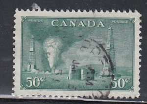 Canada # 294, Oil Wells, Used, 1/2 Cat.
