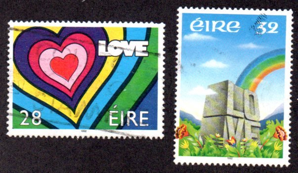 IRELAND 852-3 USED SCV $2.50 BIN $1.00 LOVE