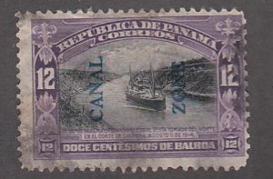 Canal Zone # 49, Panama Stamp Overprinted for use in Canal Zone,  Used, 1/3 Cat.