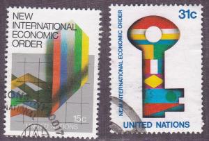 UN - NY # 316-317, New Economic Order, Used