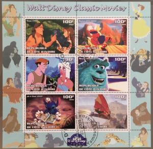 Cote d´Ivoire Ivory Cost 2003 M/S Disney Cartoon Animation Movie Stamps CTO (1) | Africa - Ivory Coast, General Issue Stamp / HipStamp Cote d´Ivoire Ivory Cost 2003 M/S Disney Cartoon Animation Movie Stamps CTO (1) | Africa - Ivory Coast, General Issue Stamp / HipStamp