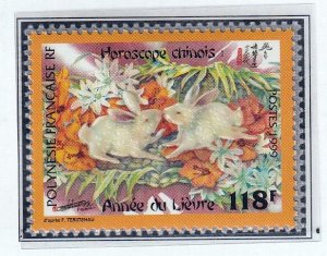 French Polynesia 1999  - Year of the Rabbit   - MNH     # 749