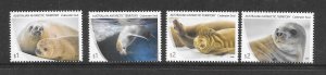 AUSTRALIAN ANTARCTIC TERRITORY #L215-18 CRABEATER SEALS MNH