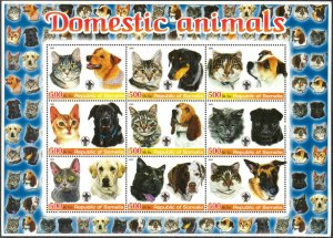 Somalia 2005 Dogs and Cats ( II ) Sheet MNH Private