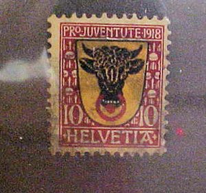 SWITZERLAND STAMP #B10 cat.$35.00  USED