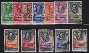 Bechuanaland Sc #105-16 (1932) 1/2d to 10sh King George V Pictoria Set Used