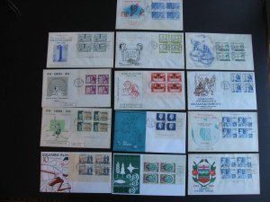 Canada 13 different FDC with plate blocks 50s 60s era first day covers 