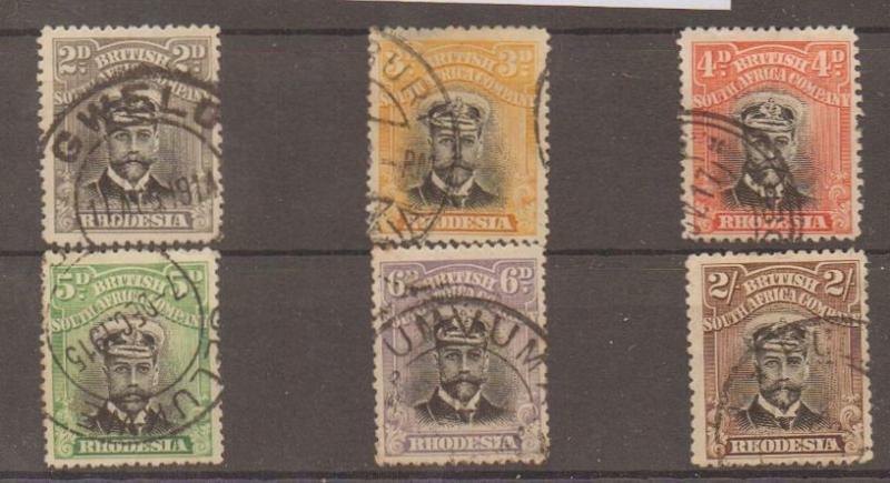 RHODESIA SG209/14 1913 ADMIRAL DIE I p14 (Ex 8d) USED