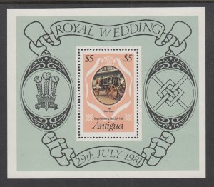 Antigua 626 Royal Wedding Souvenir Sheet MNH VF
