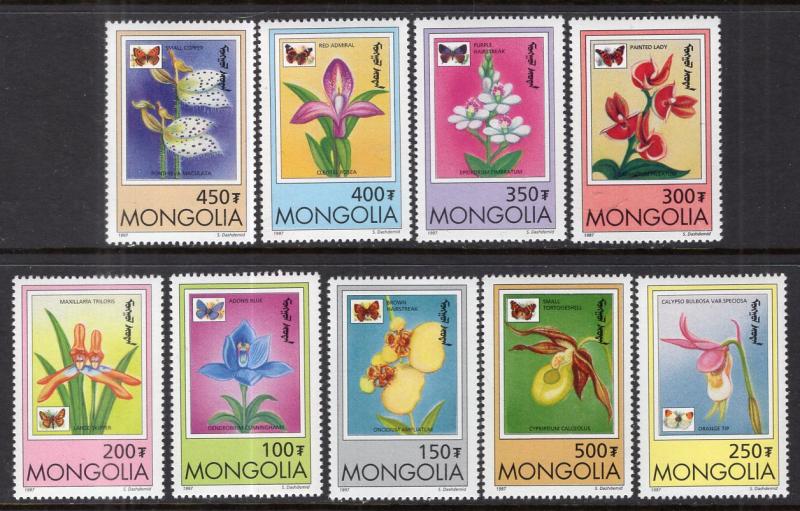 Mongolia 2269-2277 Flowers MNH VF