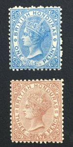 MOMEN: HONDURAS SG #6,8 P12.5 CROWN CC MINT OG H LOT #61131