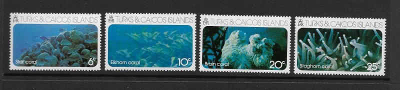 CORALS - TURKS & CAICOS #307-10  MNH