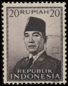 Indonesia 397 - Used - 20r Pres. Sukarno (1953)