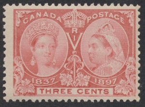 Canada #53 3c Victoria Jubilee Mint OG Fine Centered NH