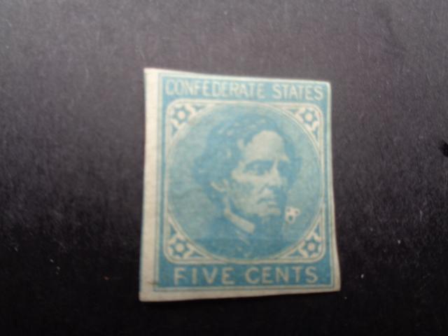 5 Cents Blue 1862 Confederate States Mint