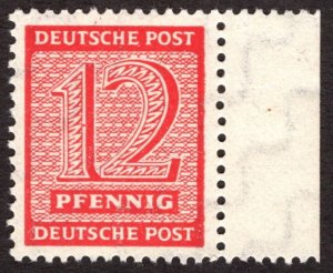 1945, Germany, West Saxony, 12pf, MNH, Sc 14N7