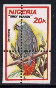 Nigeria 1990 Wildlife - Grey Parrot 20k unmounted mint wi...