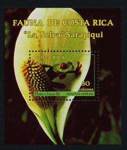 Costa Rica 385 MNH Flower, Frog