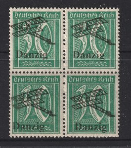 Danzig a German 30pf overprinted with airplane MNH