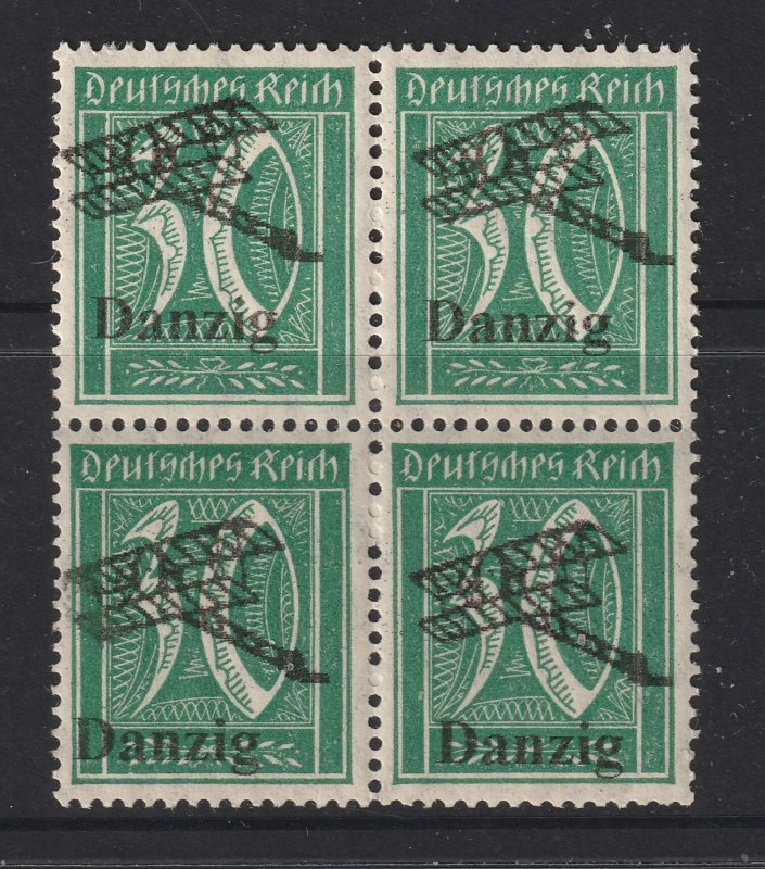 Danzig a German 30pf overprinted with airplane MNH