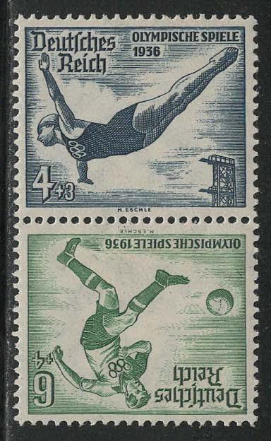 Germany Scott # B83, B84, mint nh, tete beche, Mi# SK27