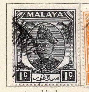 Malaya Selangor 1949-52 Early Issue Fine Used 1c. 205488