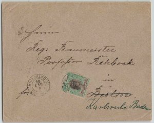 Brazil 1899 300r Liberty Transatlantic Cover Catharina Berlin Germany Redirected