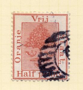 ORANGE FREE STATE; 1883-4 early classic QV issue 1/2d. fine used 