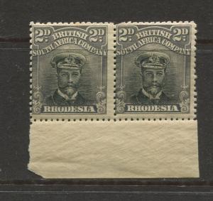 British South Africa - Scott 122a - Definitive -1913 -MNH - Pair of 2p Stamps