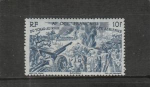 French West Africa  Scott#  C6  MH  (1946 Chad to Rhine Issue)