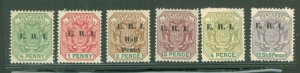 Transvaal #246-251 Unused Single (Complete Set)