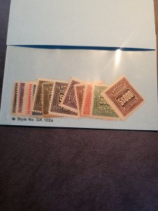 Stamps Brazil Scott J28-40 hinged