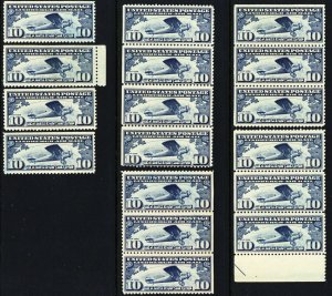 C10, Mint NH WHOLESALE Group of 17 Stamps CV $212.00 - Stuart Katz