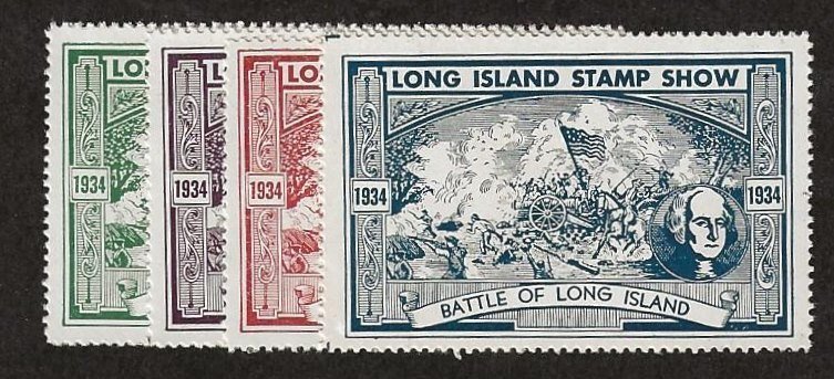 1934 Long Island Stamp Show  MNH Set/4