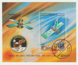 Manama -  - Apollo 11 - Souvenir Sheet