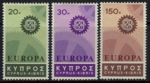 Cyprus #297-9*  CV $4.25  1967 Europa set