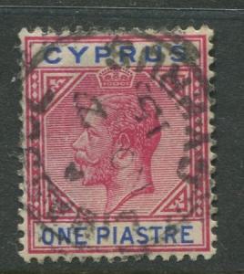 Cyprus - Scott 64 - KGV Definitive Issue -1912 - Used - Single 1pi Stamp