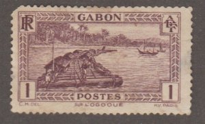 Gabon124 Log raft