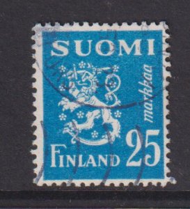 Finland    #304  used  1952   Lion   25m blue