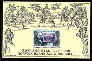 Stamp on Stamp-Norfolk Is.-Sc#248A-unused NH sheet-Mulrea
