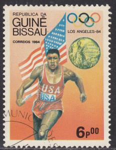 Guinea-Bissau 611  Flag, Medal & Olympic Winner 1984