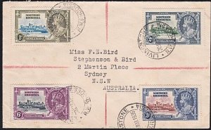 NORTHERN RHODESIA 1936 cover with Jubilee set ex Livingstone to Australia..B5371