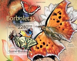 [850 34]- YEAR 2011 - GUINEA BISSAU - BUTTERFLIES    1V   complet set  MNH/**