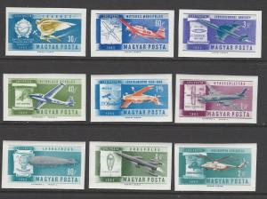 Hungary 1962 Aviation Flight Imperf VFMNH (C210-8)