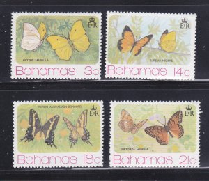 Bahamas 370-373 Set MNH Insects, Butterflies (B)