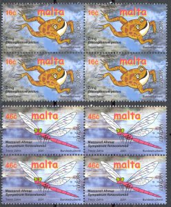 Malta Sc# 1053-1054 MNH Block/4 2001 Europa