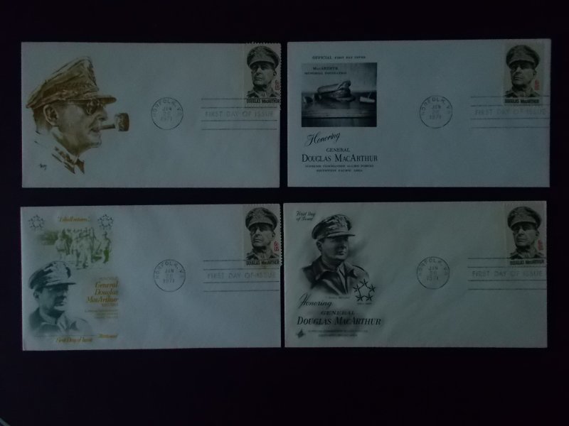 10 MACARTHUR FDC's, PAMPHLETS, POEM & NEWSPAPER CLIPPING